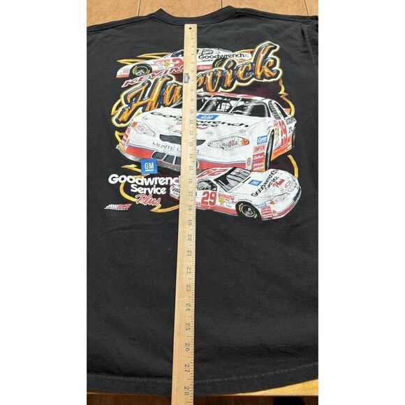Vintage Chase Kevin Harvick #29 All Over Print T Shirt Mens Sz Large L/S - Picture 7 of 7